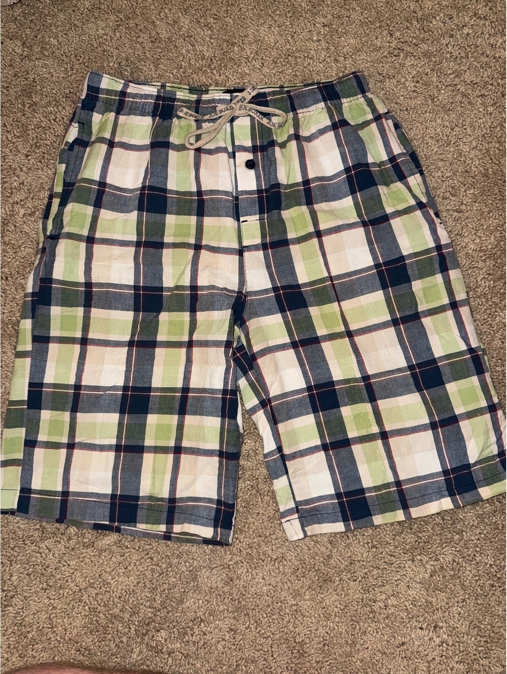 Joe Boxer Men's Medium Plaid Cotton Shorts